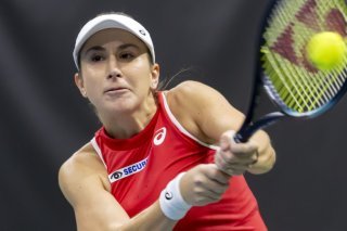 Une finale perdue pour Belinda Bencic à Angers. KEYSTONE/SALVATORE DI NOLFI